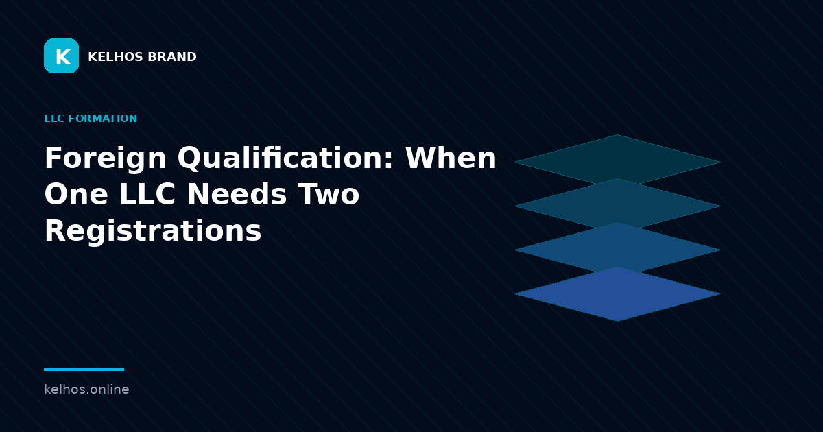 Foreign Qualification: When One LLC Needs Two Registrations — illustration