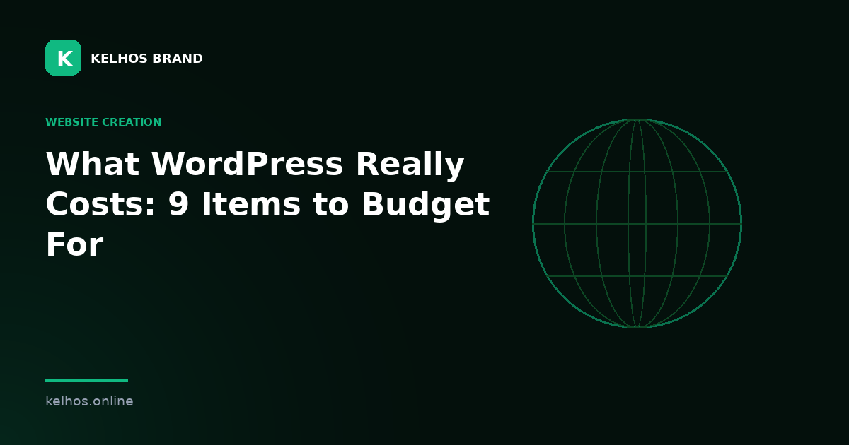 What WordPress Really Costs: 9 Items to Budget For — illustration
