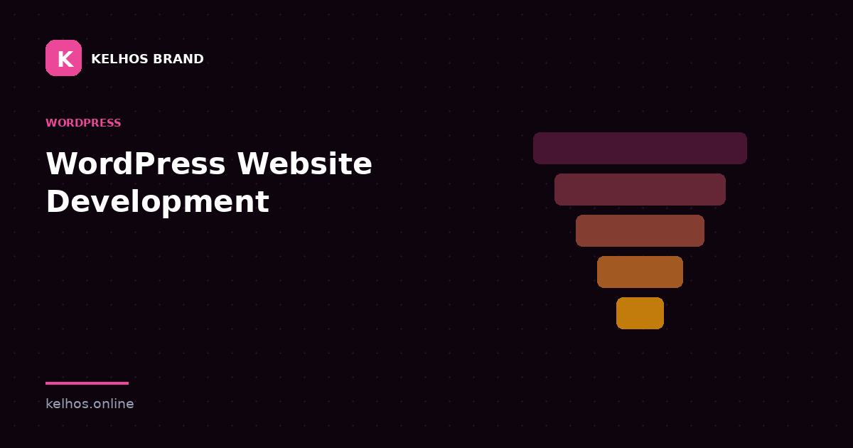 Kelhos Brand graphic titled WordPress Website Development